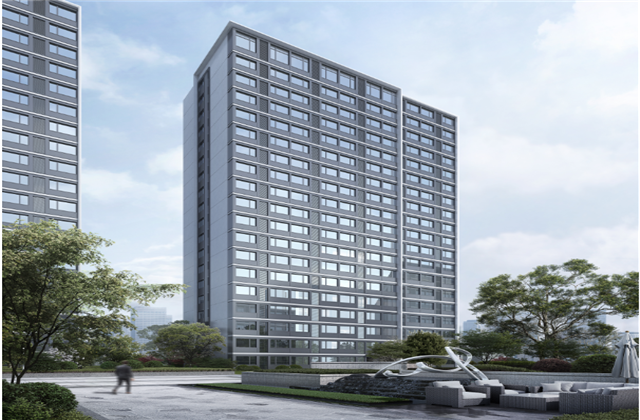 杭州市首座近零能耗住宅建筑临安Z6·尊龙凯时宸锦学府主体结顶